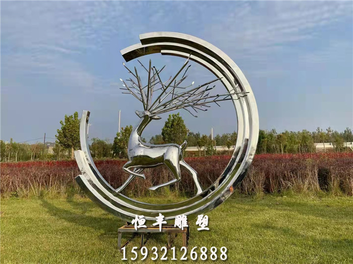 不锈钢动物雕塑和平鸽子主题雕塑