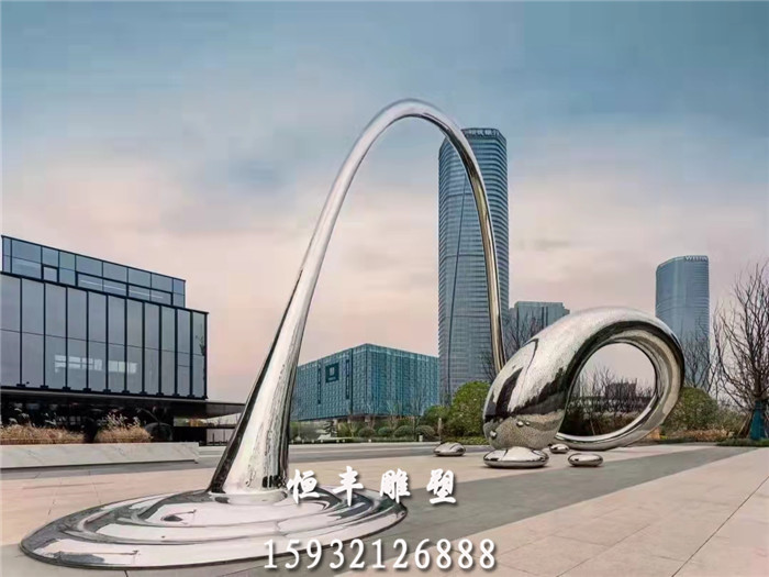 不锈钢广场雕塑 