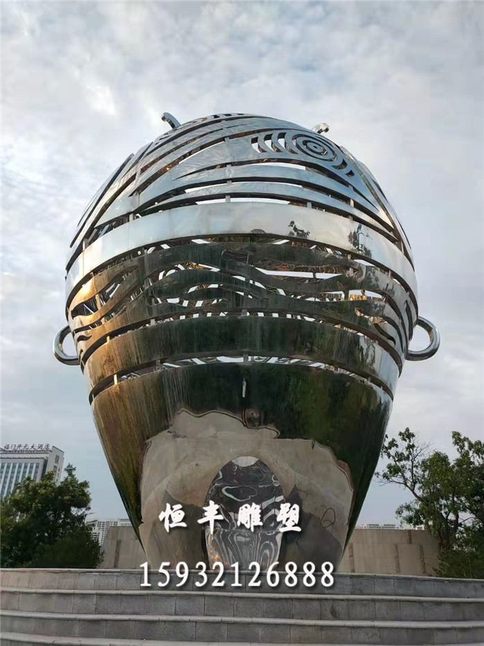 不锈钢广场雕塑 