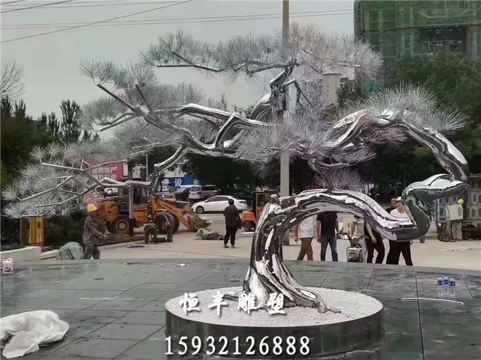 不锈钢景观雕塑 