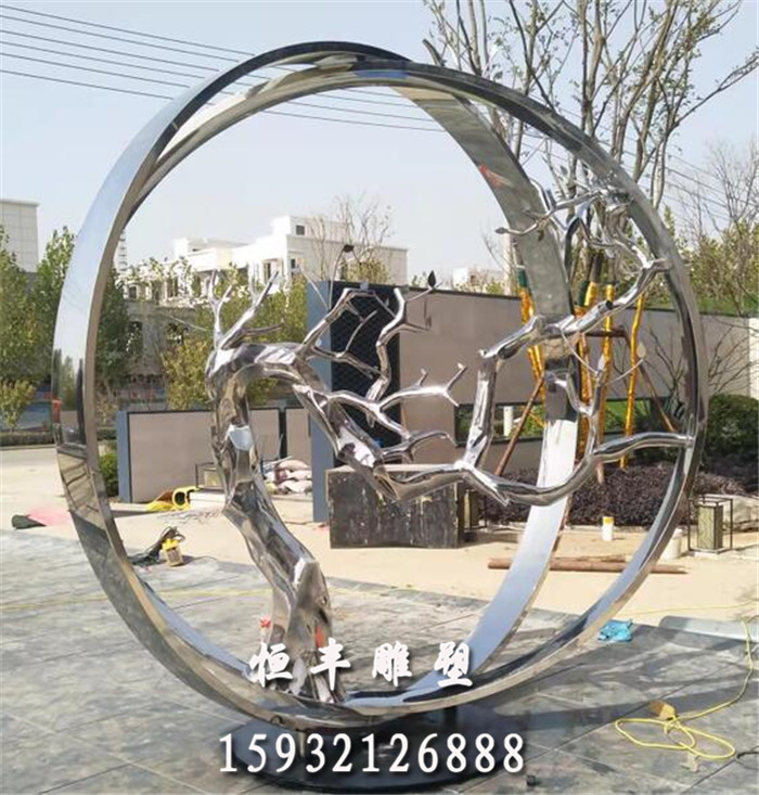 不锈钢景观雕塑 