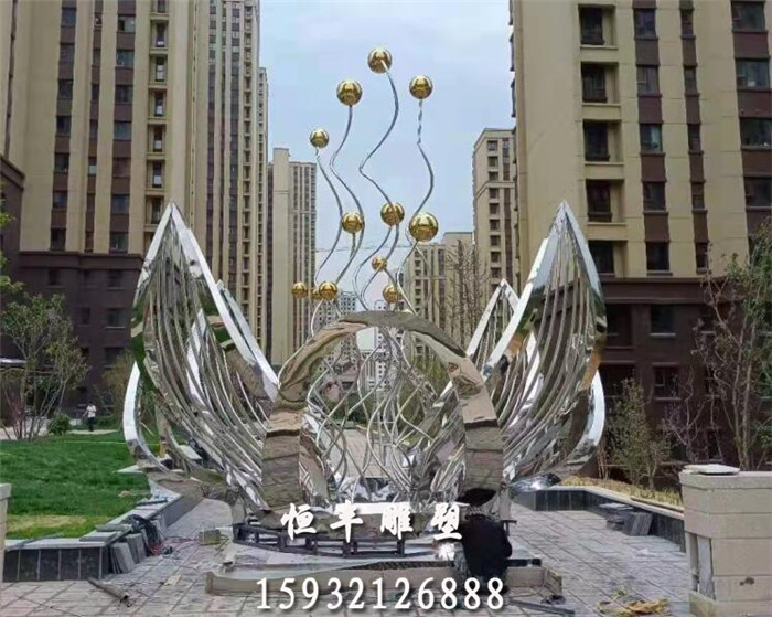 不锈钢景观雕塑 